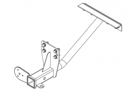 Фаркоп UAZ-11 для УАЗ 31512(469), 31514, 463, Hunter 2003-, Автос, нагрузка 1500/75 кг. БЕЗ подрезки бампера от магазина ФаркопРос